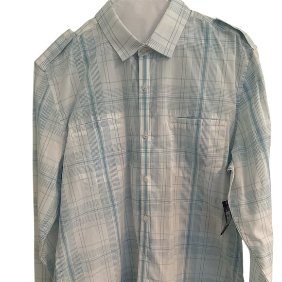 American Rag Men's Blue/White Button Down - NWT - XL - Slim Fit - Picture 1 of 4